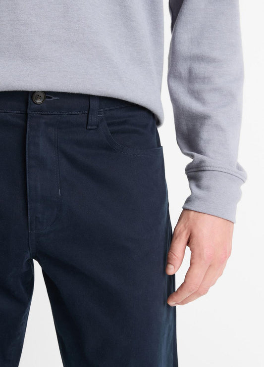 Dylan Slim 5-Pocket Peached Stretch-Cotton Pant in Trousers | VINCE Men