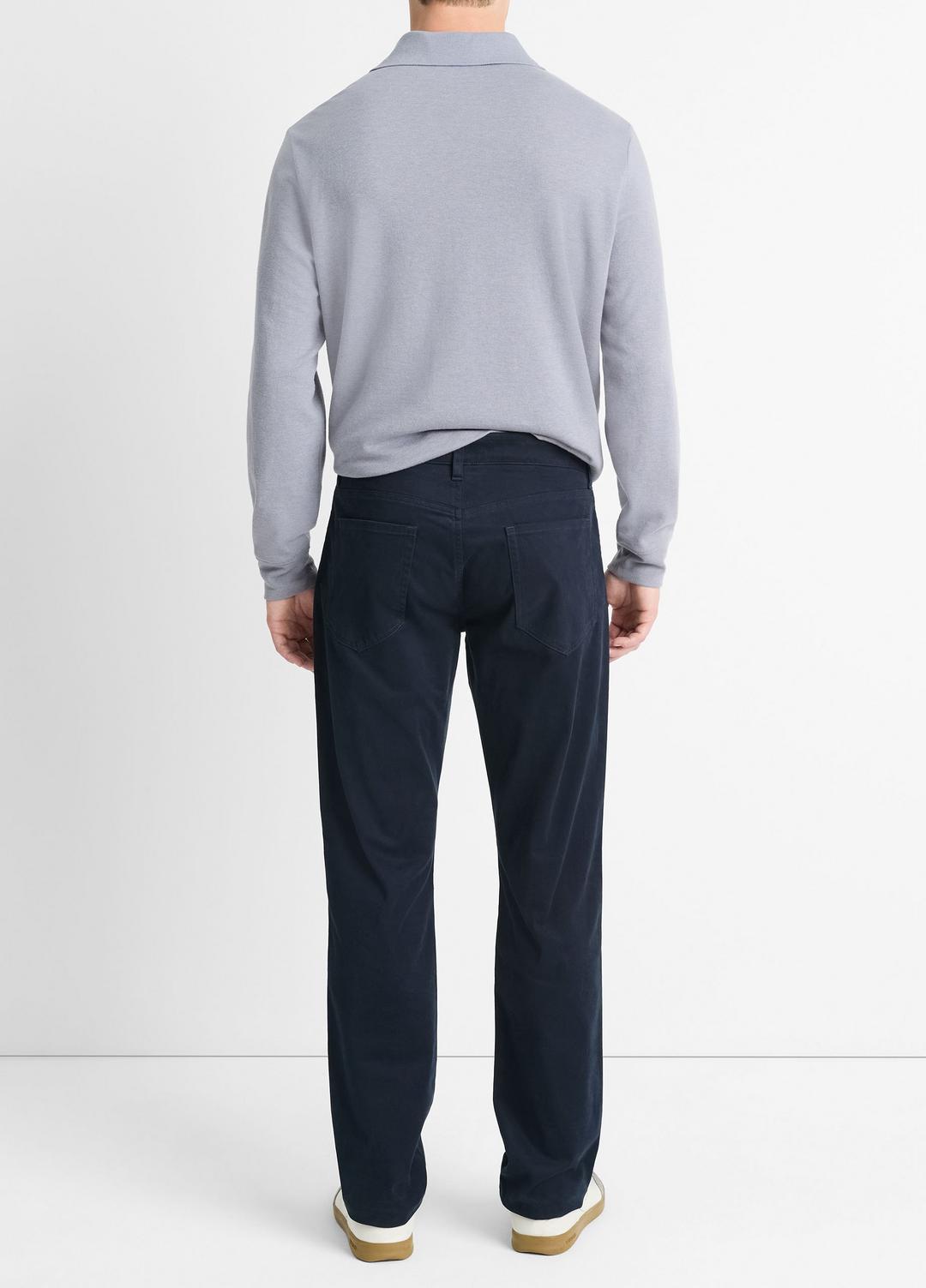 Dylan Slim 5-Pocket Peached Stretch-Cotton Pant in Trousers | VINCE Men