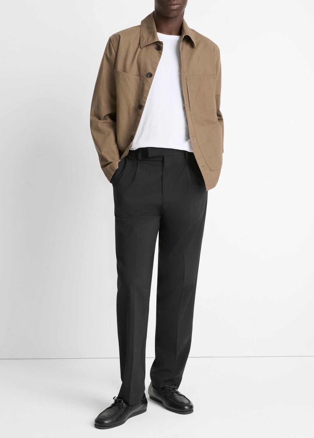 Louie Relaxed Pleated Trouser in Trousers | VINCE Men