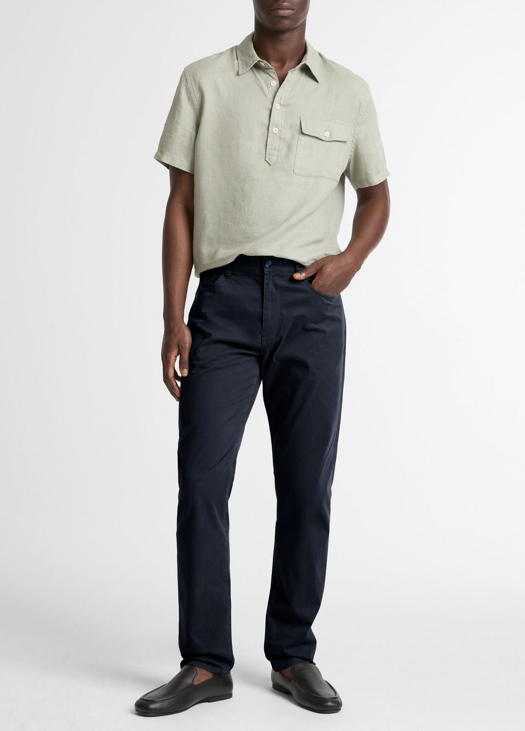 Dylan Slim 5-Pocket Cotton Sateen Pant in Trousers | VINCE Men
