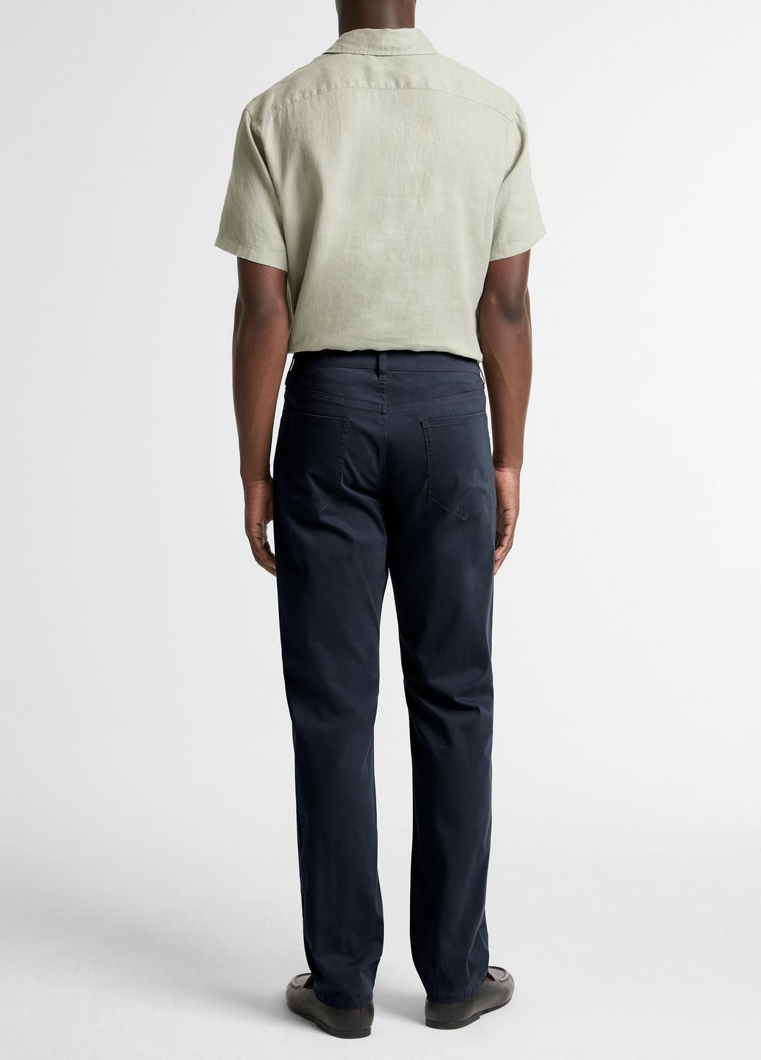 Dylan Slim 5-Pocket Cotton Sateen Pant in Trousers | VINCE Men