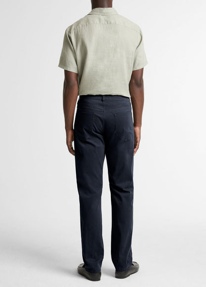 Dylan Slim 5-Pocket Cotton Sateen Pant in Trousers | VINCE Men