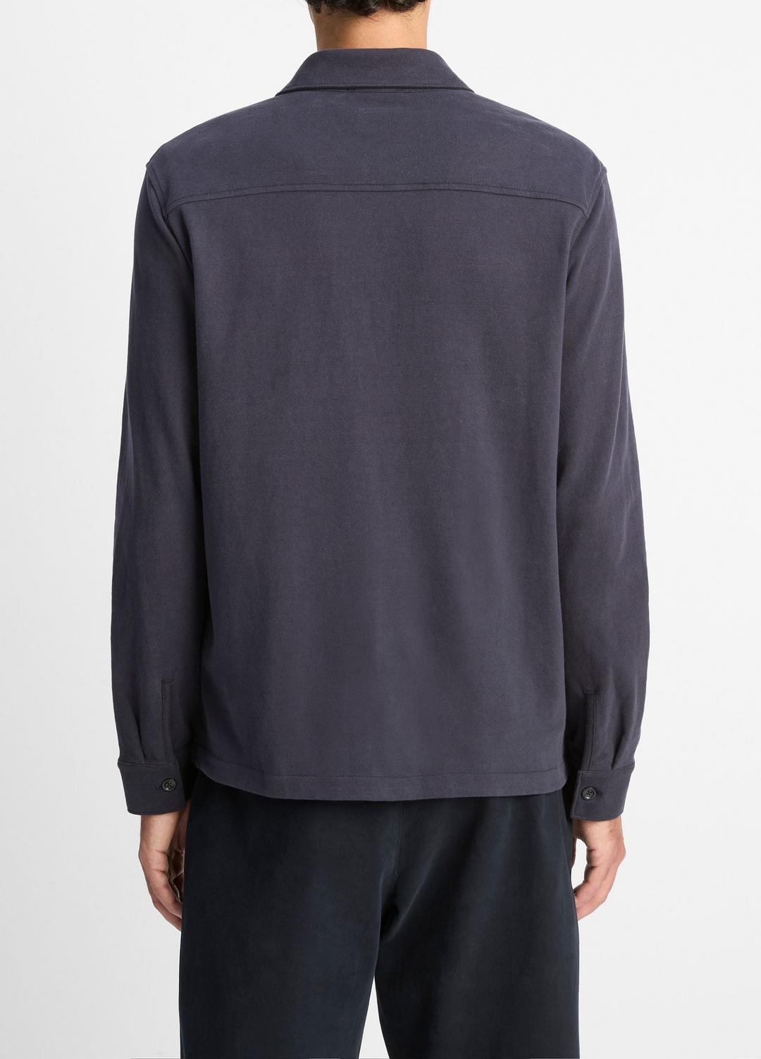 Heavy Sueded Cotton Shirt Jacket in Shirt Jackets | VINCE Men