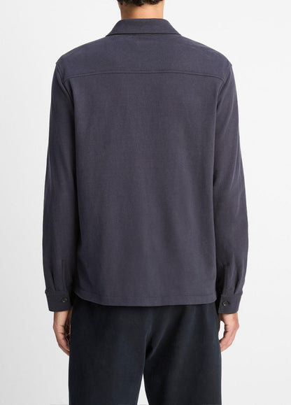 Heavy Sueded Cotton Shirt Jacket in Shirt Jackets | VINCE Men