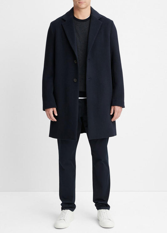 Classic Italian Wool-Blend Coat in Jackets & Outerwear | VINCE Men