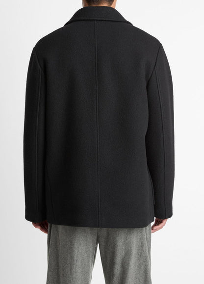 Italian Wool-Blend Peacoat in Coats | VINCE Men