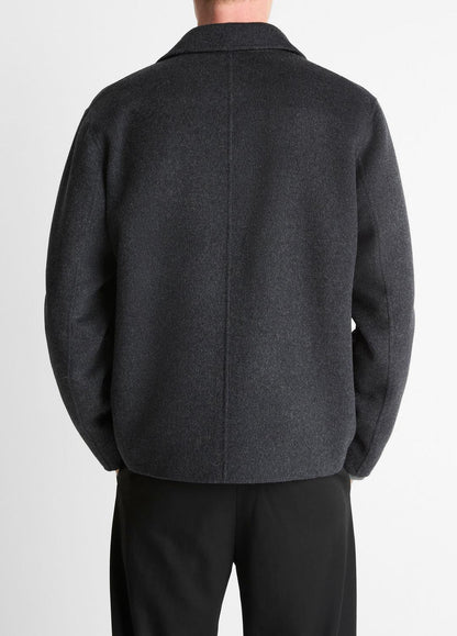 Splittable Wool-Blend Zip-Front Jacket in Jackets | VINCE Men