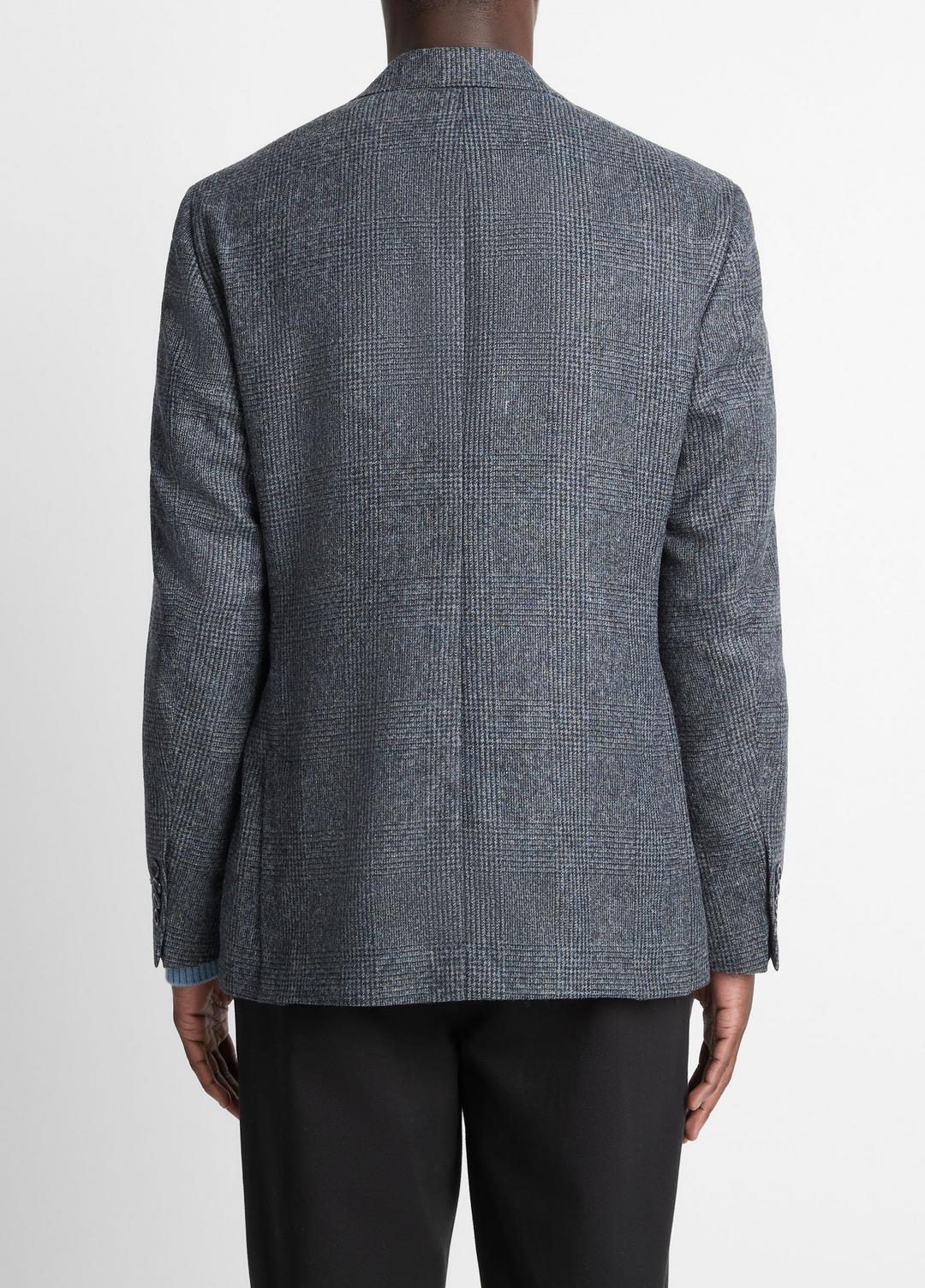 Plaid Alpaca-Blend Relaxed Sport Coat in Blazers | VINCE Men