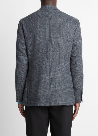 Plaid Alpaca-Blend Relaxed Sport Coat in Blazers | VINCE Men