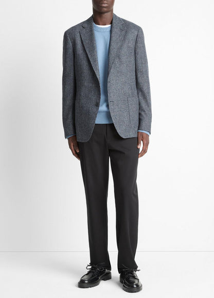 Plaid Alpaca-Blend Relaxed Sport Coat in Blazers | VINCE Men