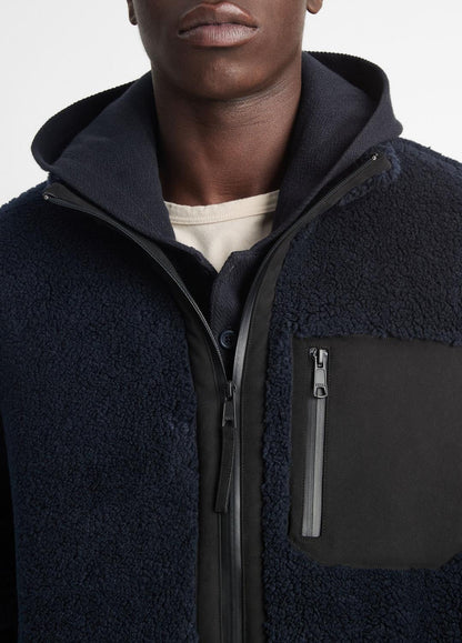Sherpa Zip Jacket in Jackets | VINCE Men