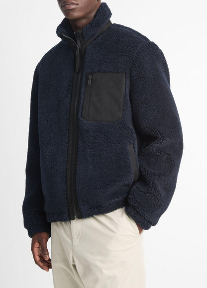 Sherpa Zip Jacket in Jackets | VINCE Men