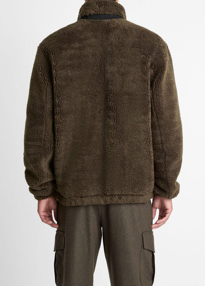 Sherpa Zip Jacket in Jackets | VINCE Men