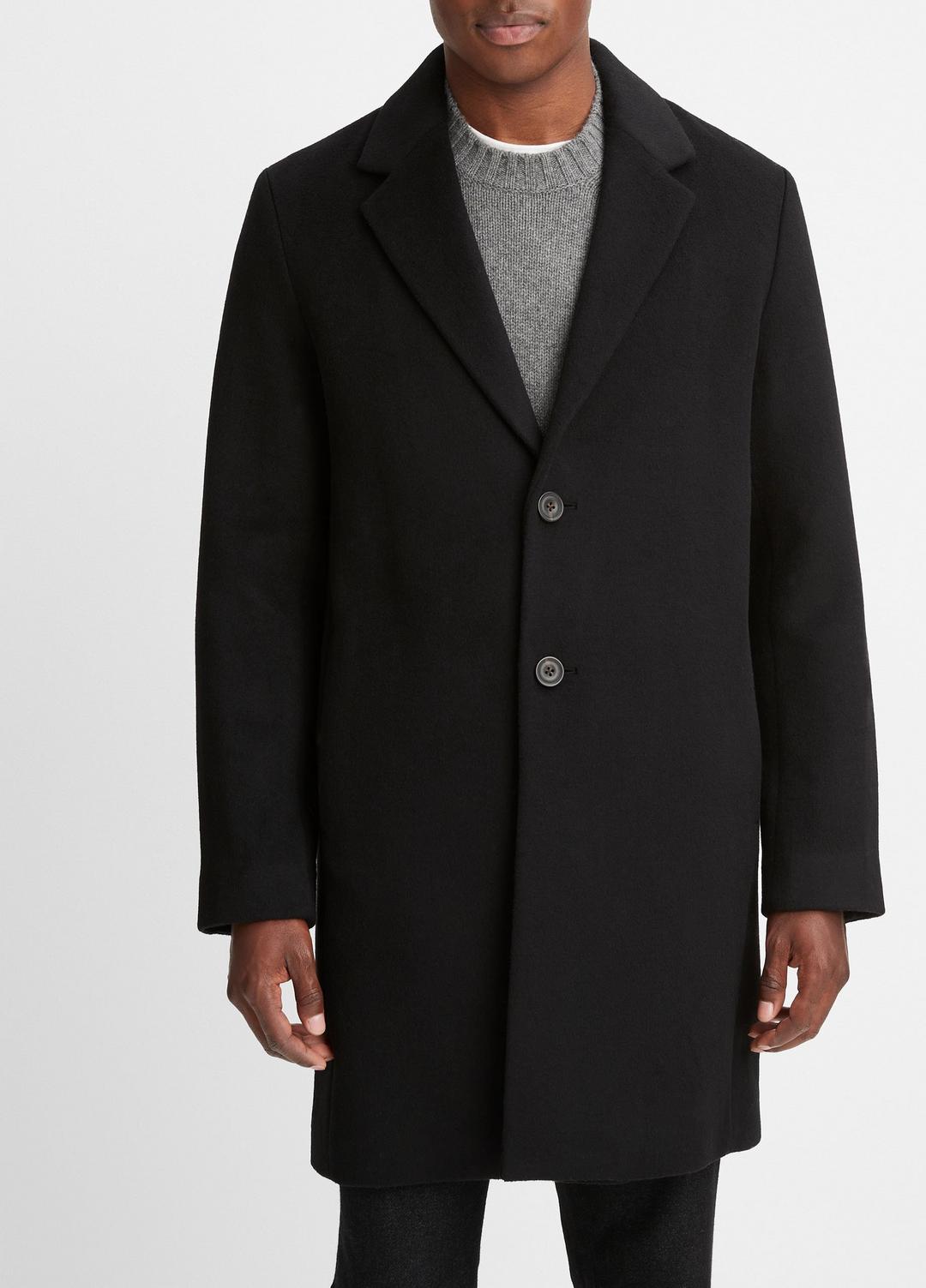 Classic Italian Wool-Blend Coat in Jackets & Outerwear | VINCE Men