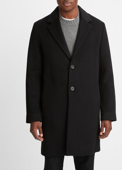 Classic Italian Wool-Blend Coat in Jackets & Outerwear | VINCE Men