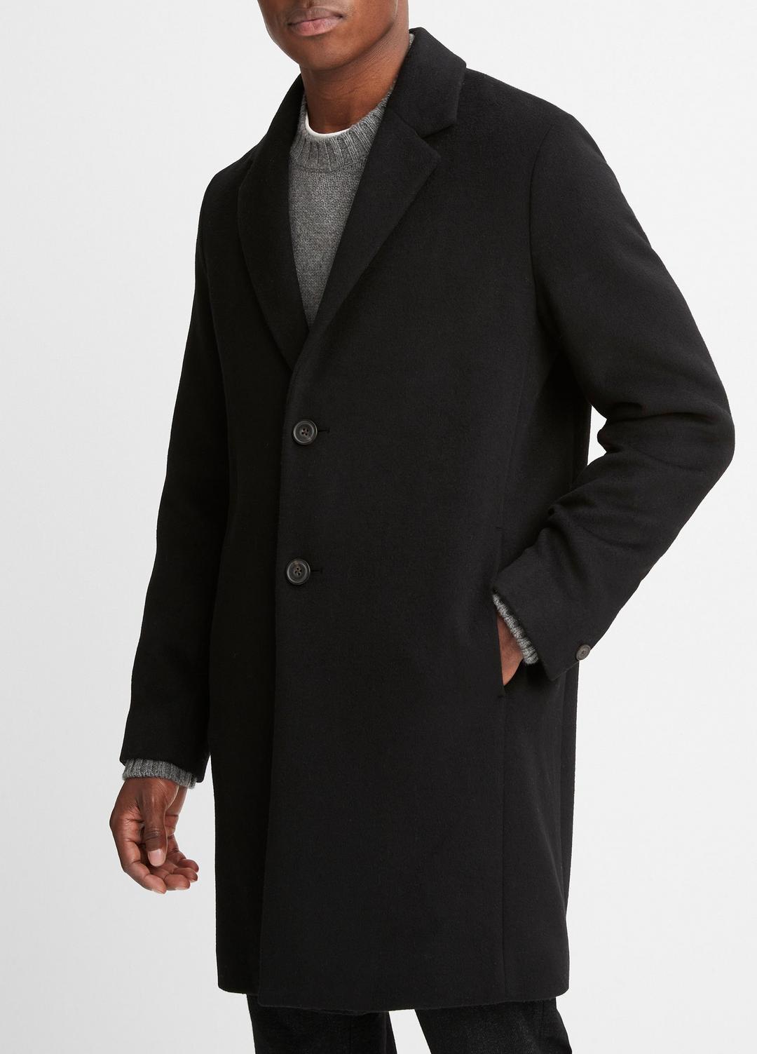 Classic Italian Wool-Blend Coat in Jackets & Outerwear | VINCE Men