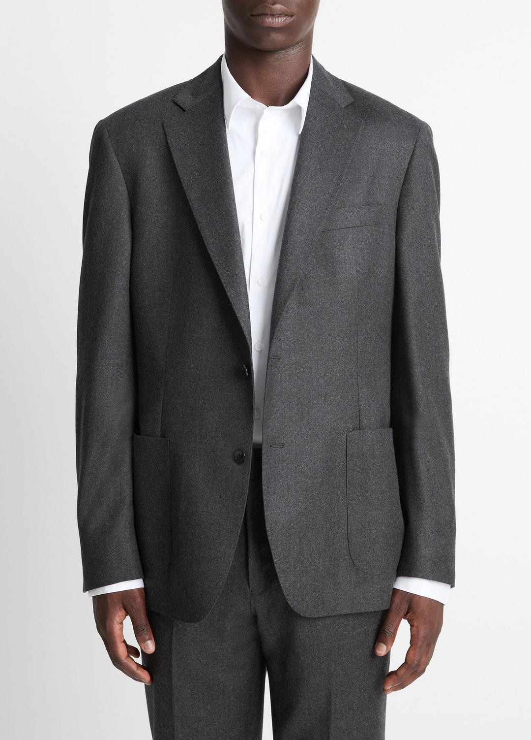 Wool-Silk Flannel Relaxed Sport Coat in Blazers | VINCE Men