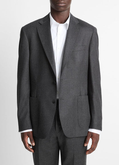 Wool-Silk Flannel Relaxed Sport Coat in Blazers | VINCE Men