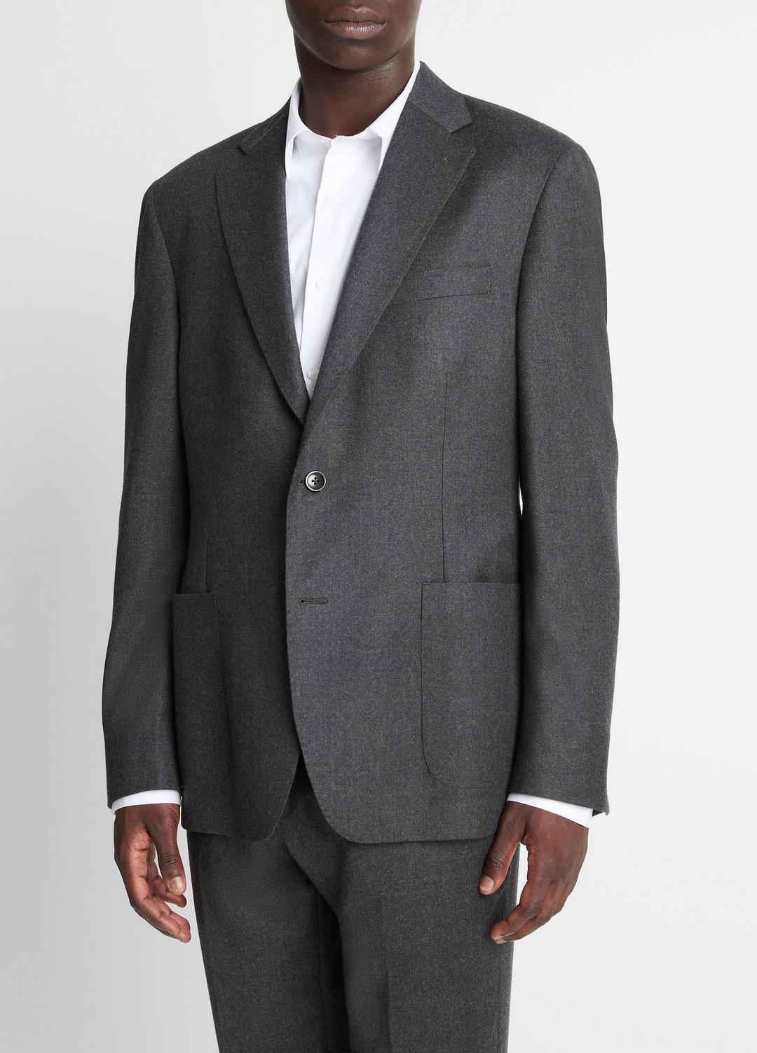 Wool-Silk Flannel Relaxed Sport Coat in Blazers | VINCE Men