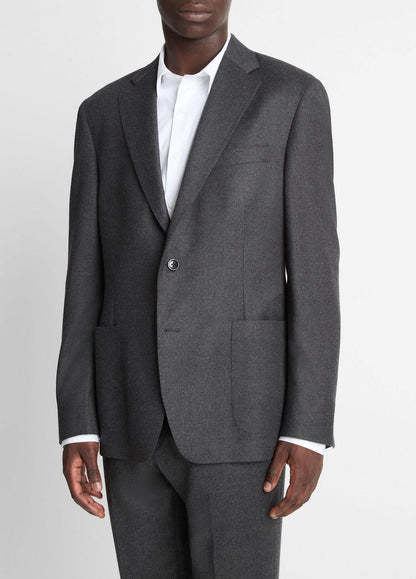 Wool-Silk Flannel Relaxed Sport Coat in Blazers | VINCE Men