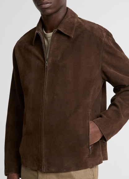 Suede Moto Jacket in Jackets | VINCE Men