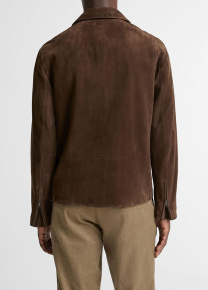 Suede Moto Jacket in Jackets | VINCE Men