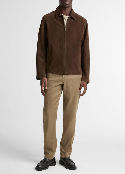 Suede Moto Jacket in Jackets | VINCE Men