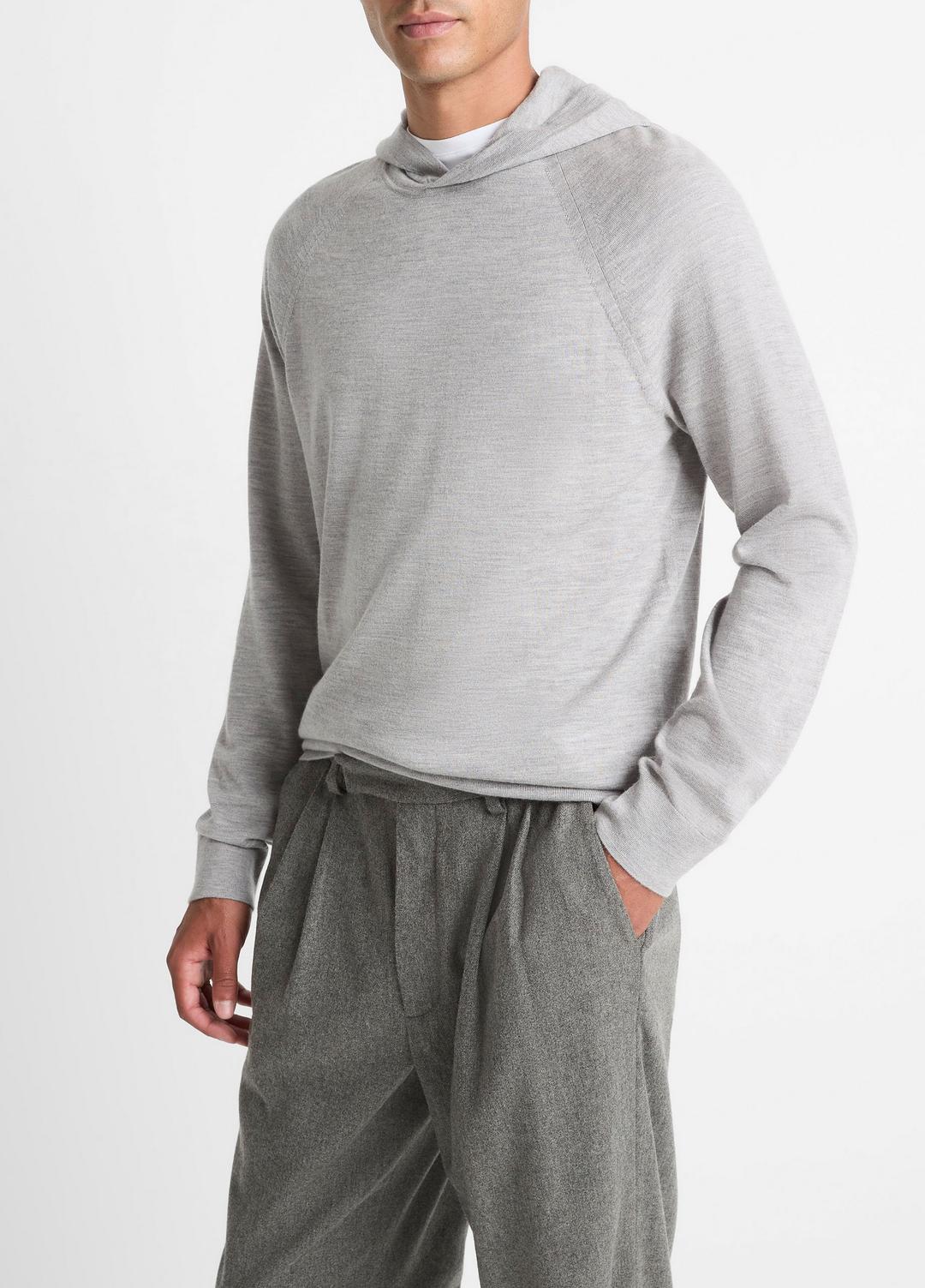 Featherweight Merino Wool-Cashmere Hoodie in Sweatshirts & Hoodies | VINCE Men