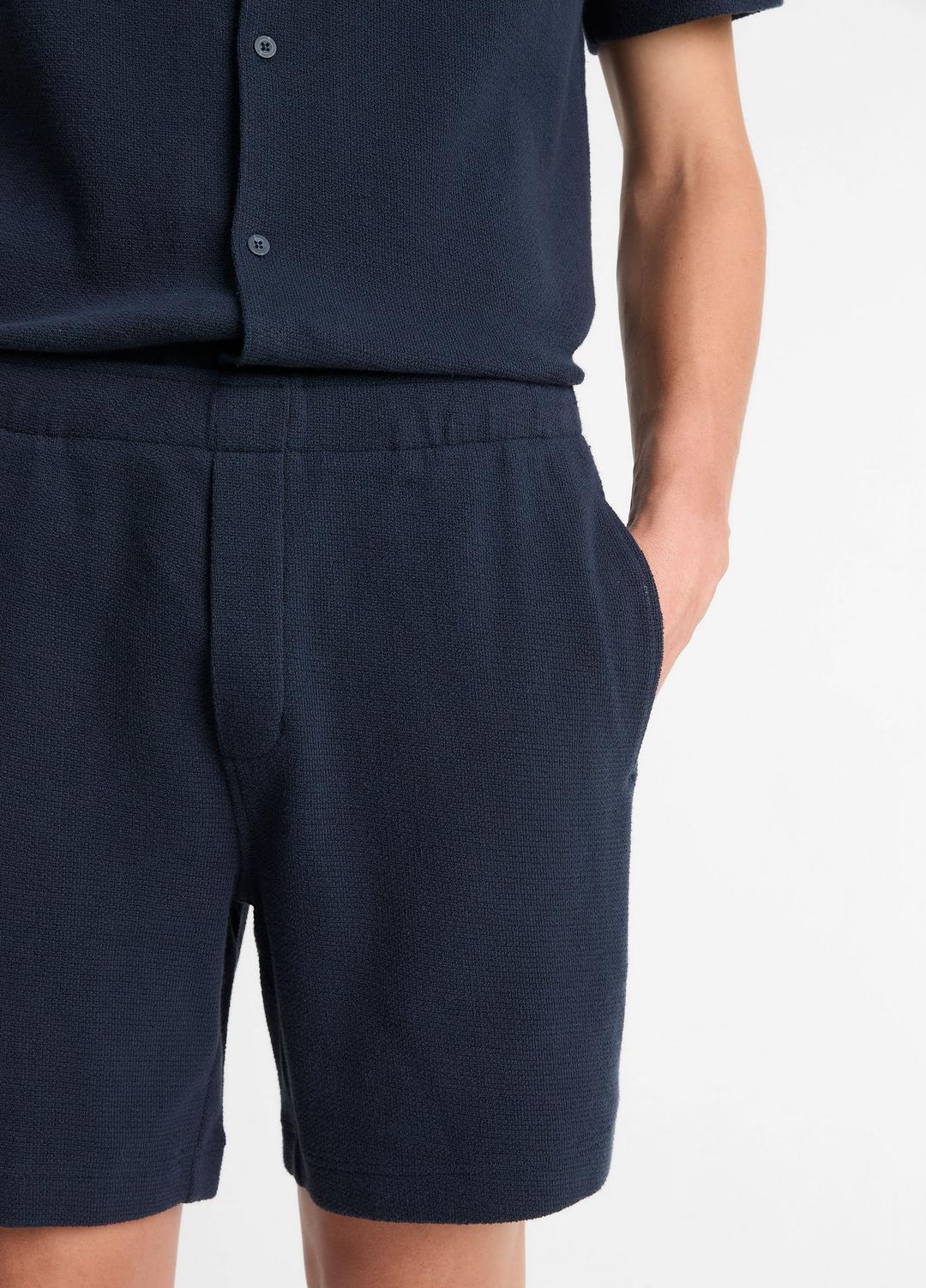 Cotton Bouclé Pull-On Short in Shorts | VINCE Men