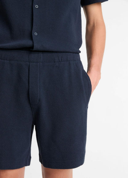 Cotton Bouclé Pull-On Short in Shorts | VINCE Men