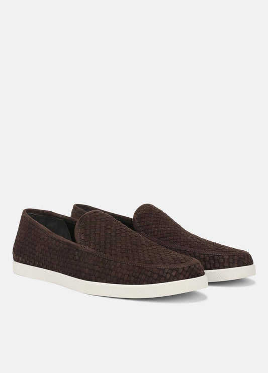 Sonoma Woven Suede Loafer in Loafers | VINCE Men