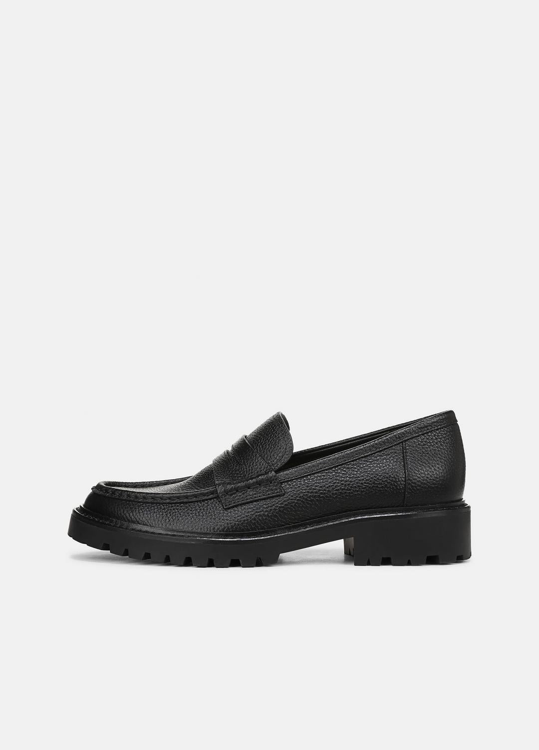 Delmore Leather Lug-Sole Loafer in Loafers | VINCE Men