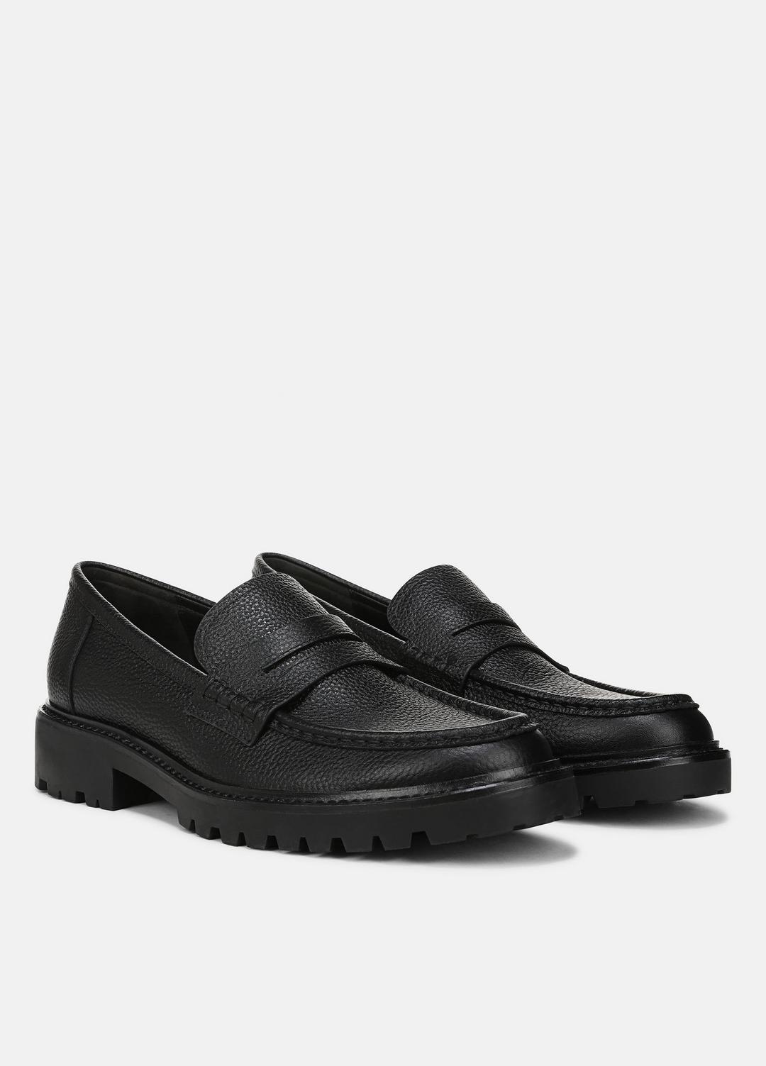 Delmore Leather Lug-Sole Loafer in Loafers | VINCE Men