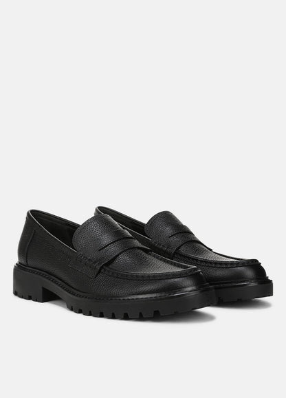 Delmore Leather Lug-Sole Loafer in Loafers | VINCE Men