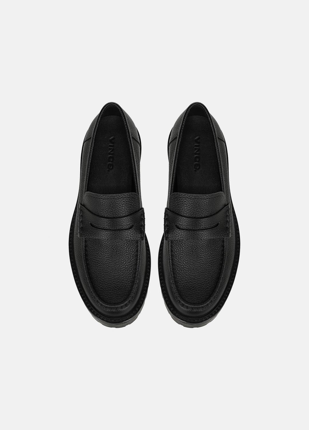 Delmore Leather Lug-Sole Loafer in Loafers | VINCE Men