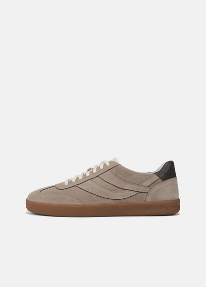 Oasis Contrast-Edge Suede & Leather Sneaker in Sneakers | VINCE Men