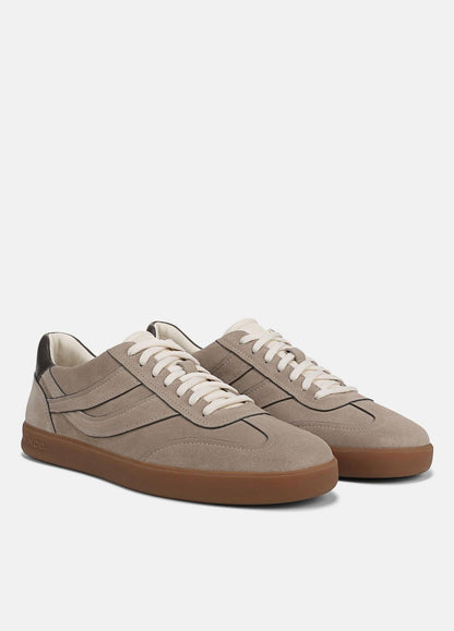 Oasis Contrast-Edge Suede & Leather Sneaker in Sneakers | VINCE Men