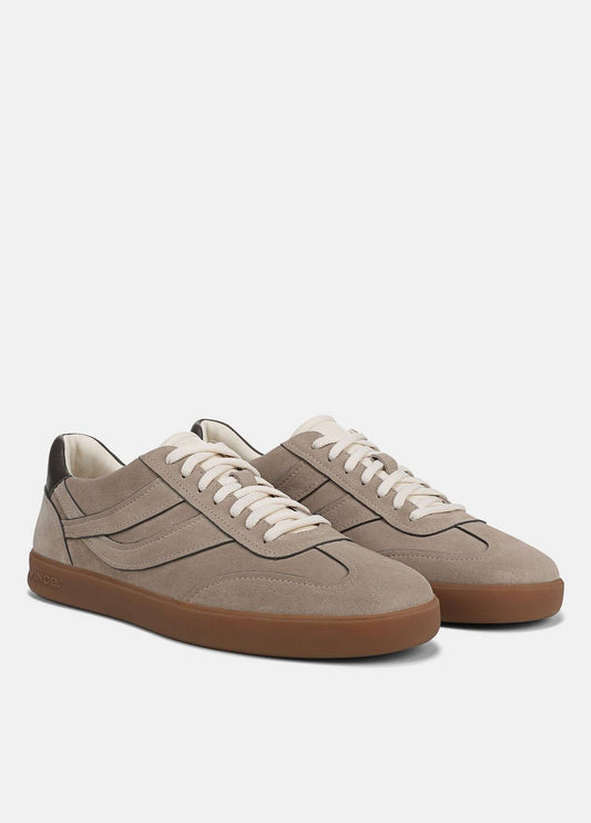 Oasis Contrast-Edge Suede & Leather Sneaker in Sneakers | VINCE Men