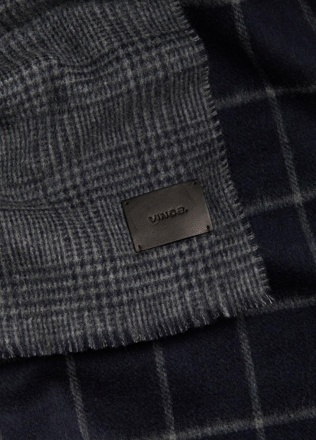 Double-Face Plaid Wool-Cashmere Scarf in Scarves & Hats | VINCE Men