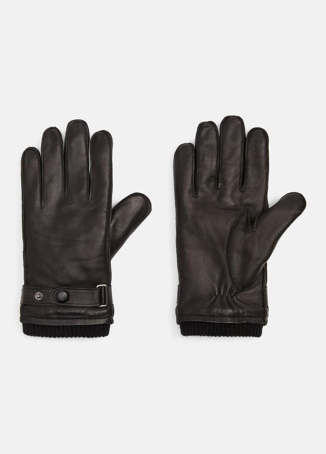 Leather Wrist-Strap Glove in Gloves | VINCE Men