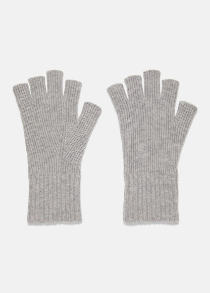 Wool-Cashmere Rib-Knit Fingerless Glove in Gloves | VINCE Men