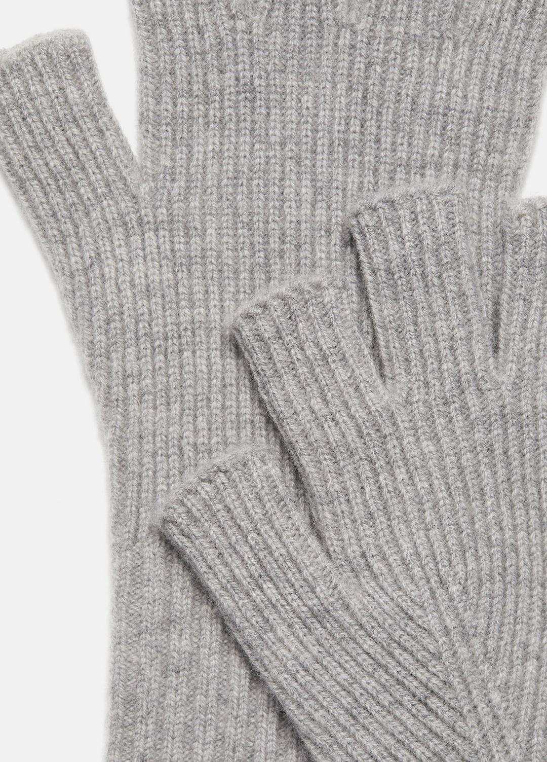 Wool-Cashmere Rib-Knit Fingerless Glove in Gloves | VINCE Men
