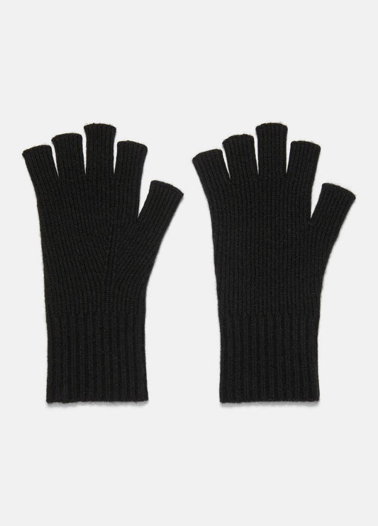 Wool-Cashmere Rib-Knit Fingerless Glove in Gloves | VINCE Men
