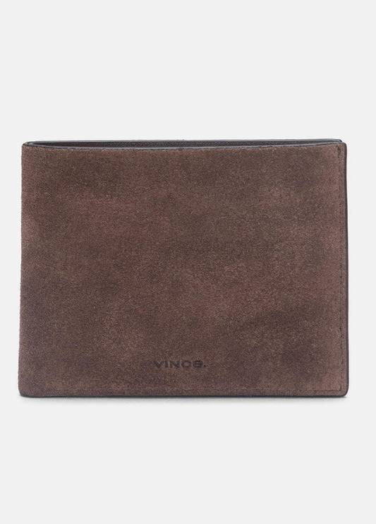 Suede Bifold Wallet in Bags | VINCE Men
