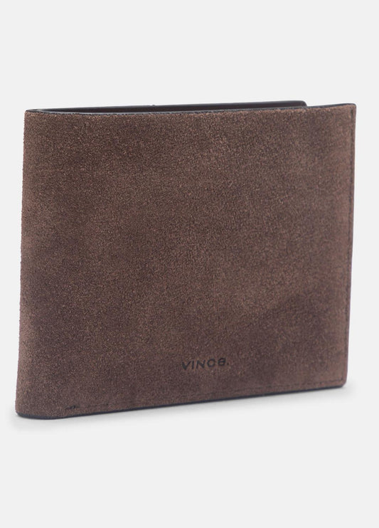 Suede Bifold Wallet in Bags | VINCE Men