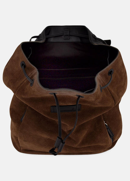 Drayton Suede Flap Backpack in Bags | VINCE Men