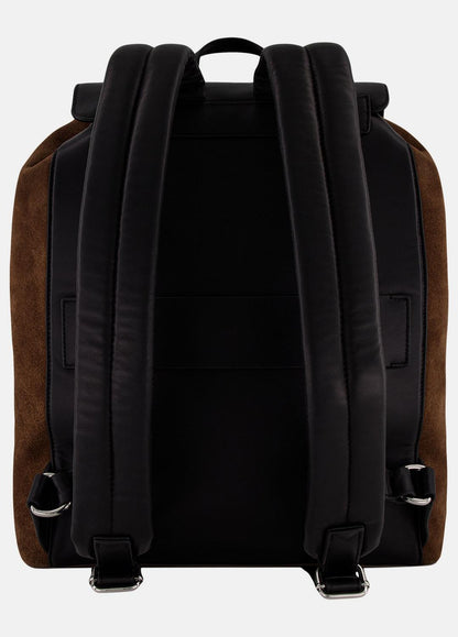 Drayton Suede Flap Backpack in Bags | VINCE Men