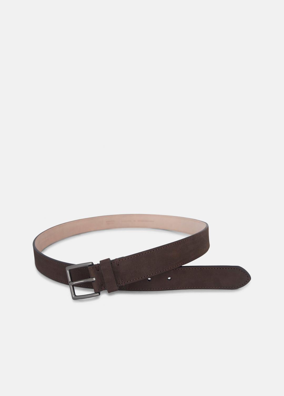 Men's 32mm Nubuck Leather Belt in Belts | VINCE Men