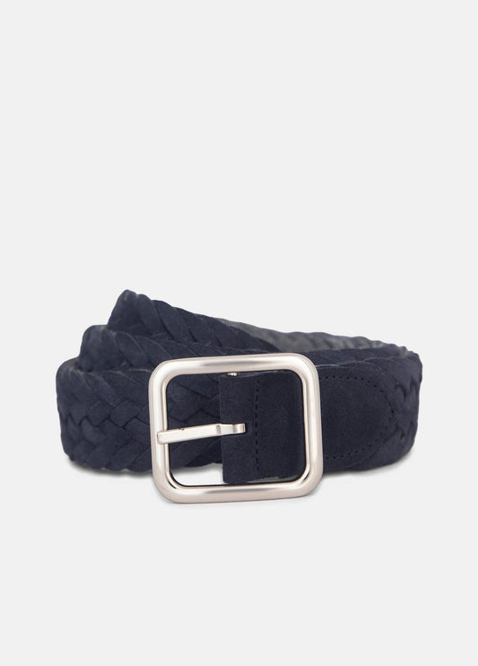 Men's 35mm Reversible Woven Suede Belt in Belts | VINCE Men