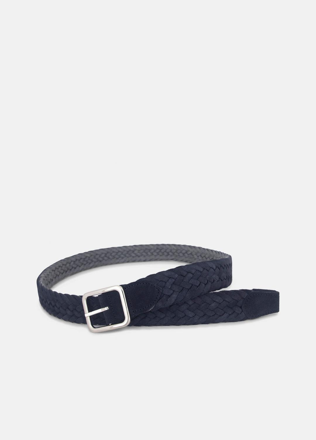 Men's 35mm Reversible Woven Suede Belt in Belts | VINCE Men